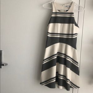 Gray, white striped Elizabeth and James dress